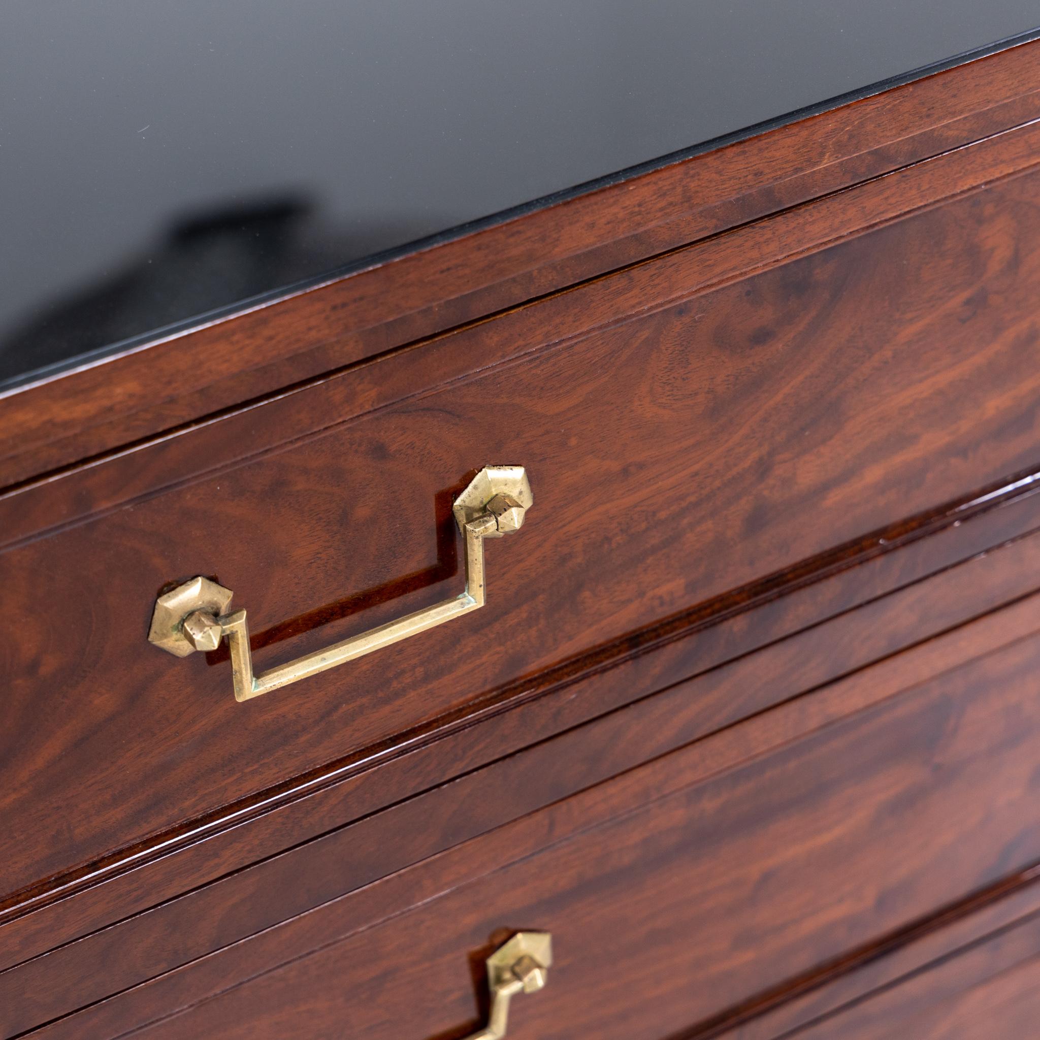 Neoclassical Pair of Late 19th Century Three Drawer Chests For Sale