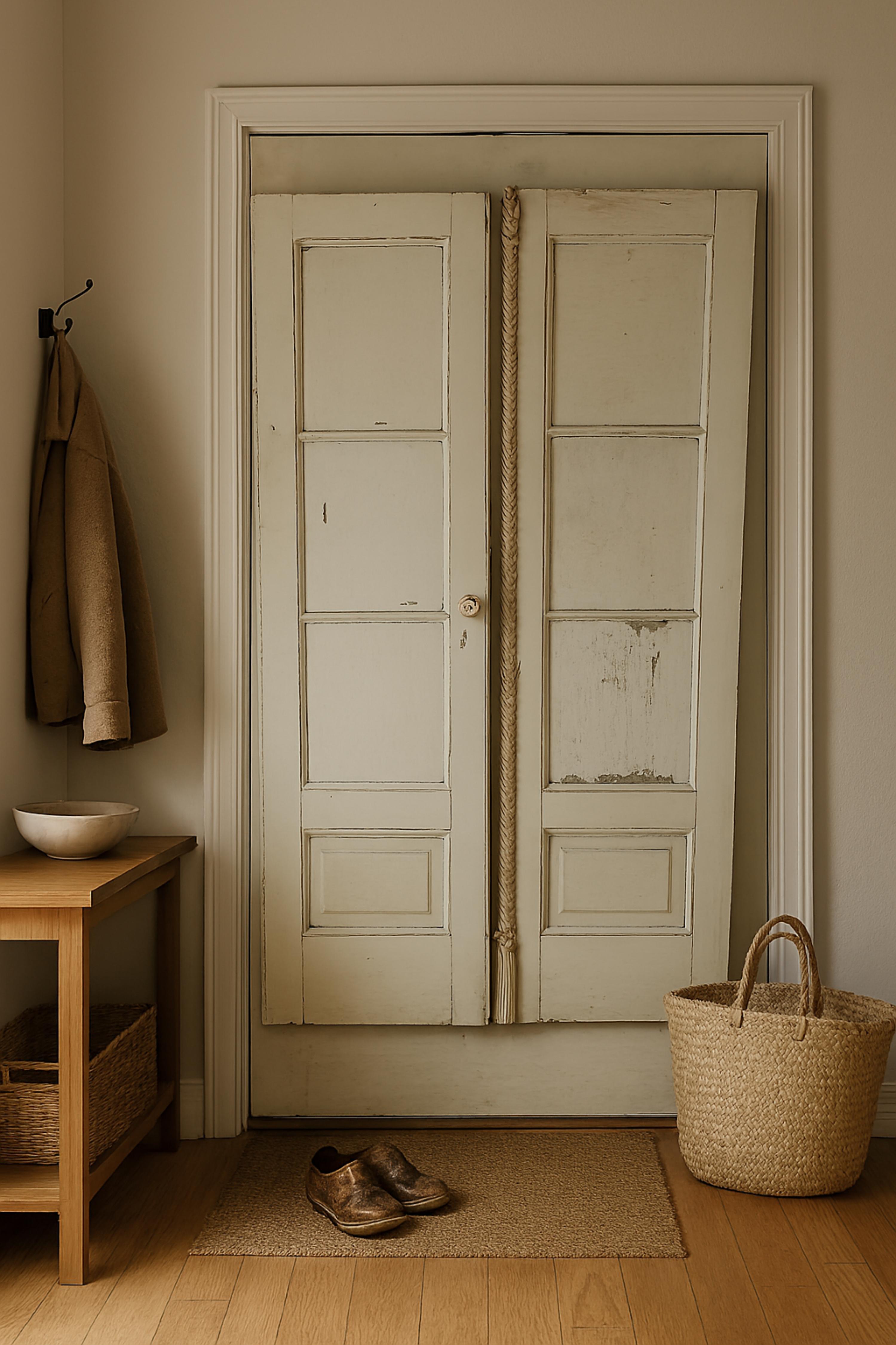 Pair of Late 19th Century Wooden Doors For Sale 6