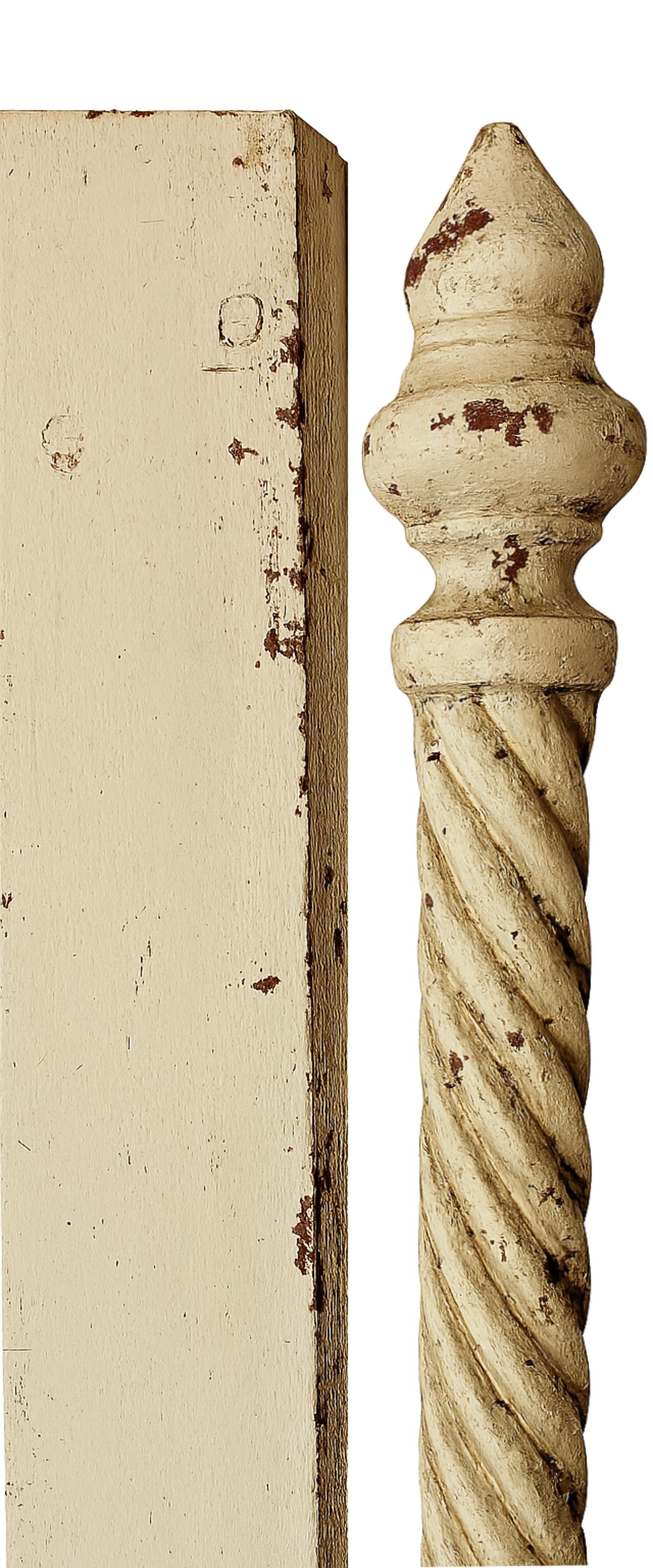 A pair of tall  doors from the late 19th century with raised panels and original finish. These doors would be perfect on rails or mounted in an entrance or decor pieces. The appropriate hardware would have to be added.