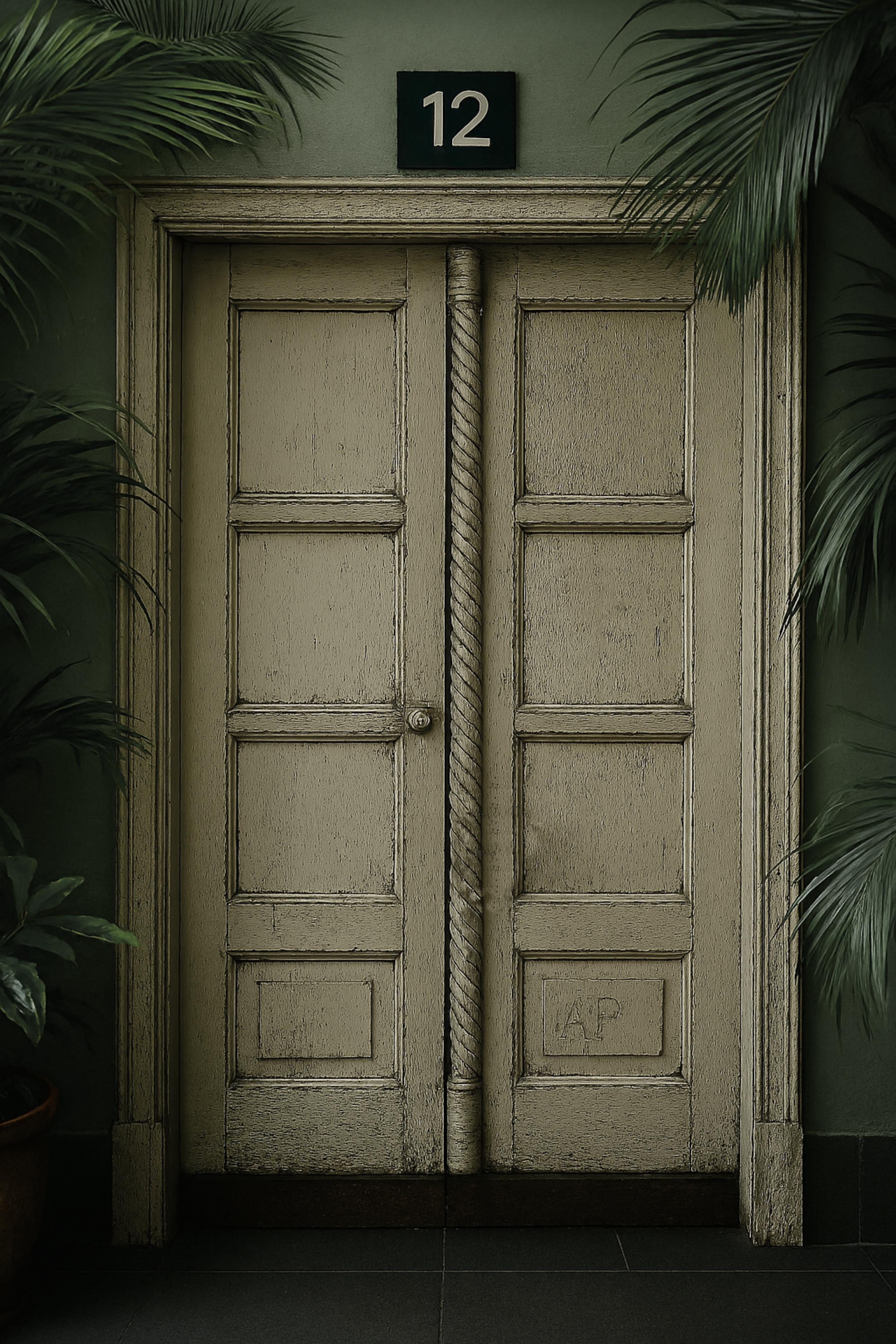 Pair of Late 19th Century Wooden Doors In Distressed Condition For Sale In Lisbon, PT