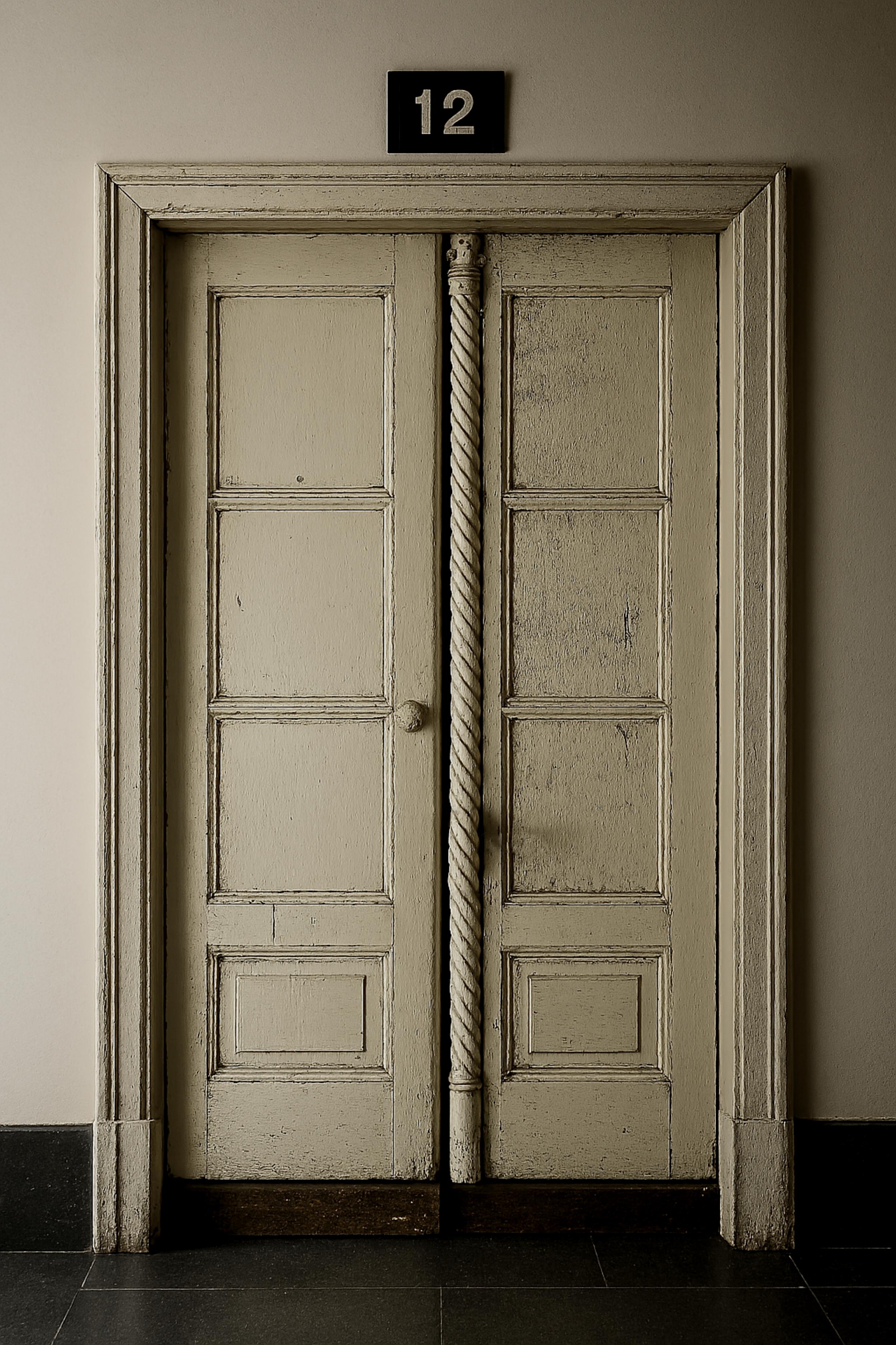 Oak Pair of Late 19th Century Wooden Doors For Sale