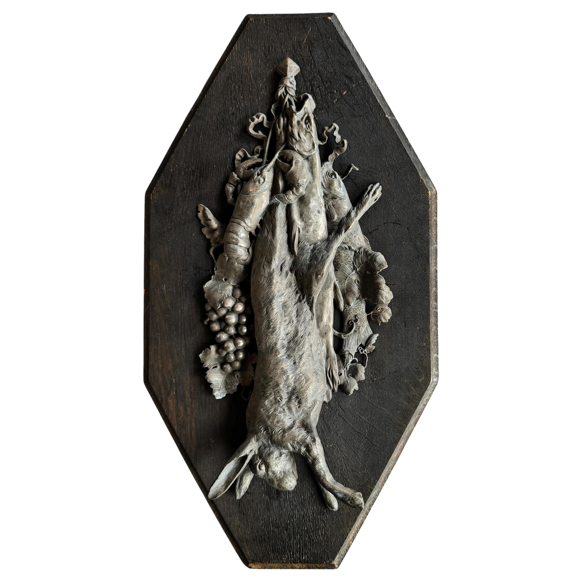 Country Pair of Late 19th/Early 20th Century G.G. Boomer Hunt Plaques For Sale