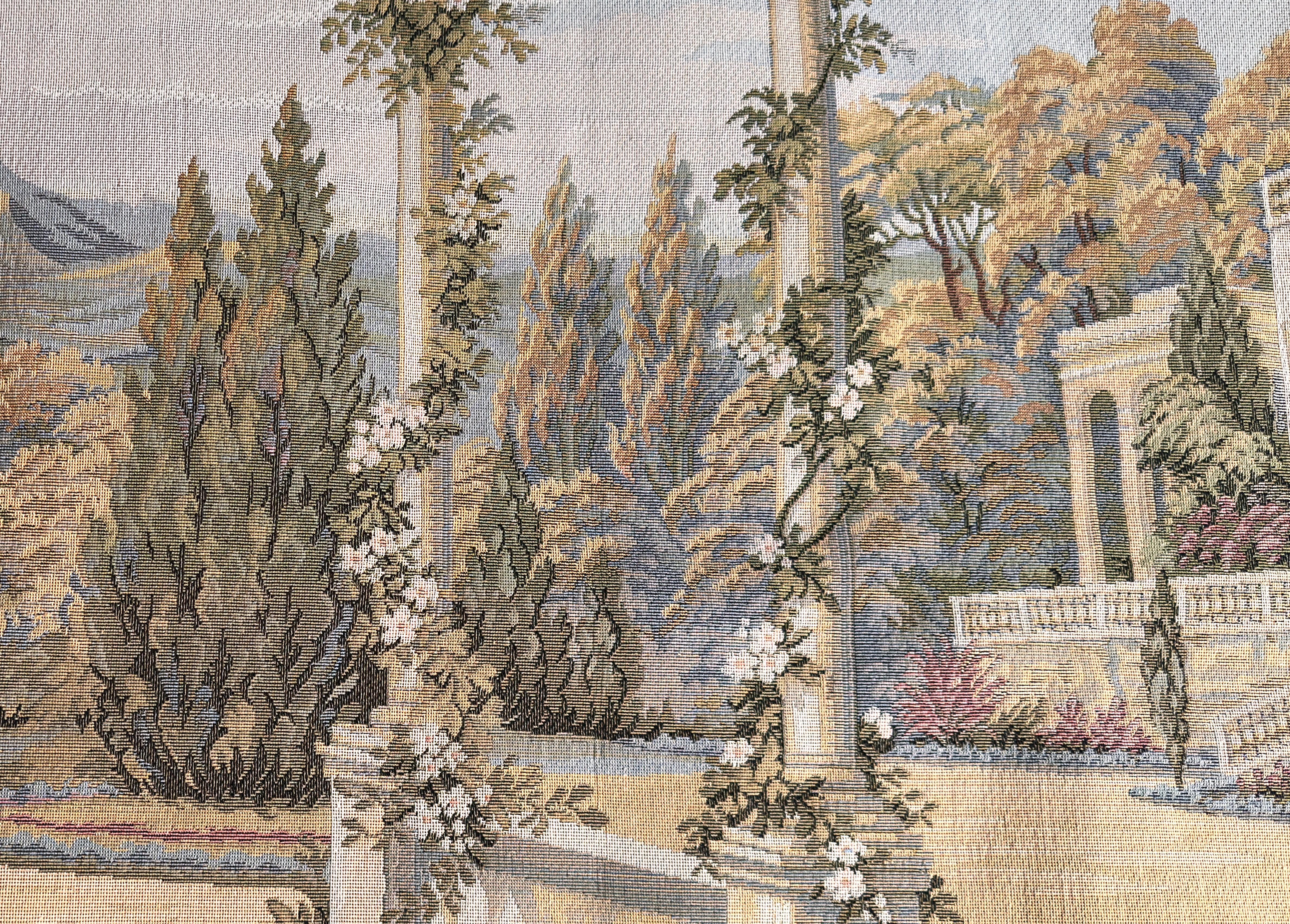 20ième siècle Pair of late 20th Century French Gobelins-Style Verdure Tapestry Panels en vente