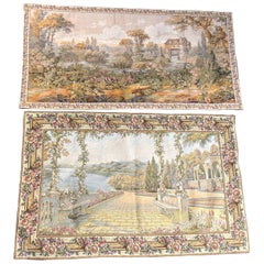 Pair of late 20th Century French Gobelins-Style Verdure Tapestry Panels