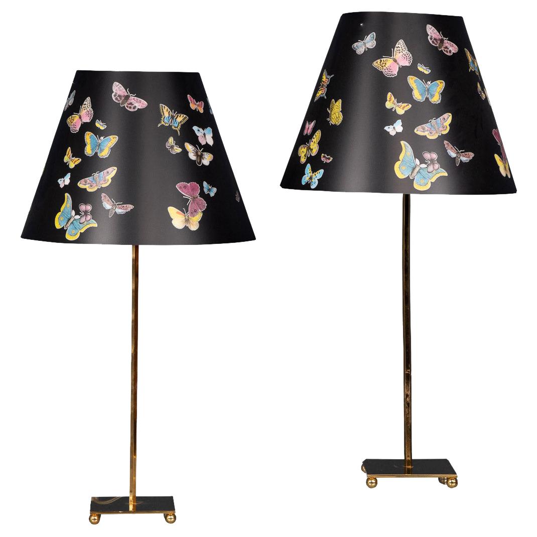 Pair of Late 20th Century Italian Table Lamps by Fornasetti