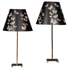 Vintage Pair of Late 20th Century Italian Table Lamps by Fornasetti