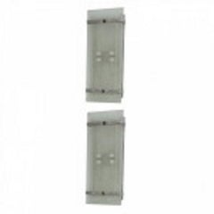 Pair of Late Art Deco Glass and Nickel Wall Lights, France
