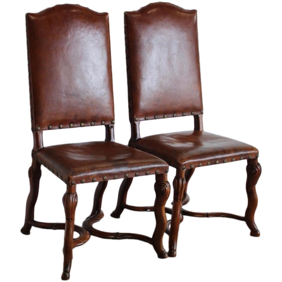Pair of Late 18th Century Italian Side Chairs