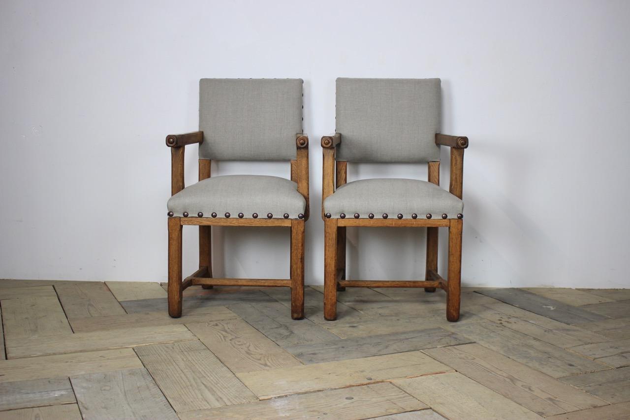 Pair of Late 19th Century English Occasional Chairs (Eichenholz)