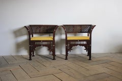 Pair of Late 19th Century Moorish Armchairs