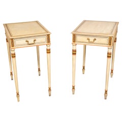 Pair of Late George III Painted End Tables