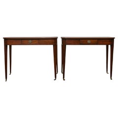 Paire de consoles en acajou de la fin de l'époque géorgienne, anglaise vers 1800