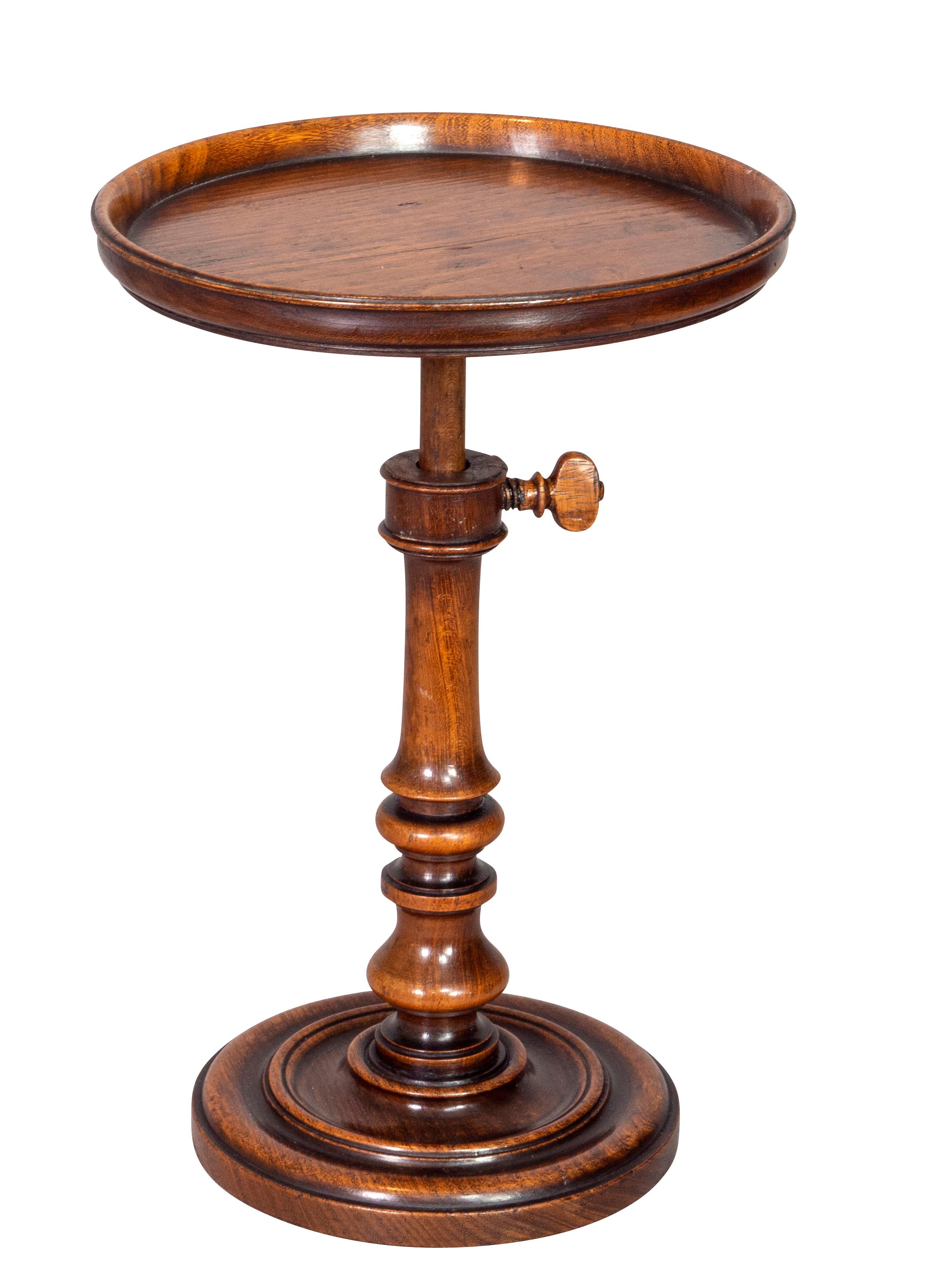 Candle risers enabled a person working or reading by candle light to adjust the height of the candle. This also comes under the category of treen ware.