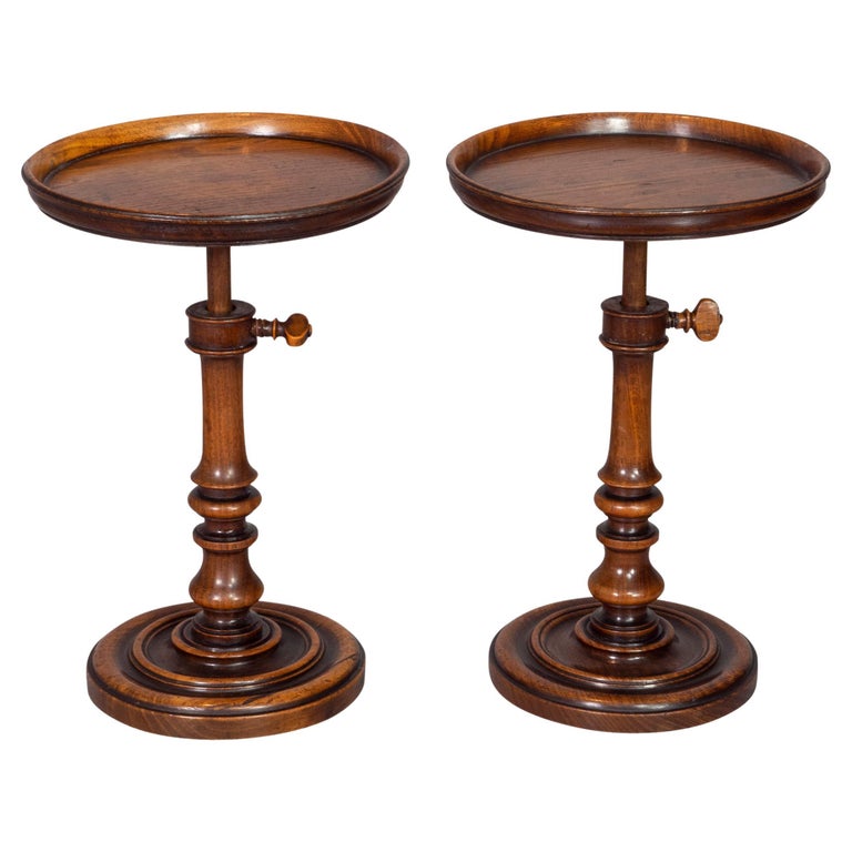 Pair of Late Walnut Candlestick Risers at 1stDibs