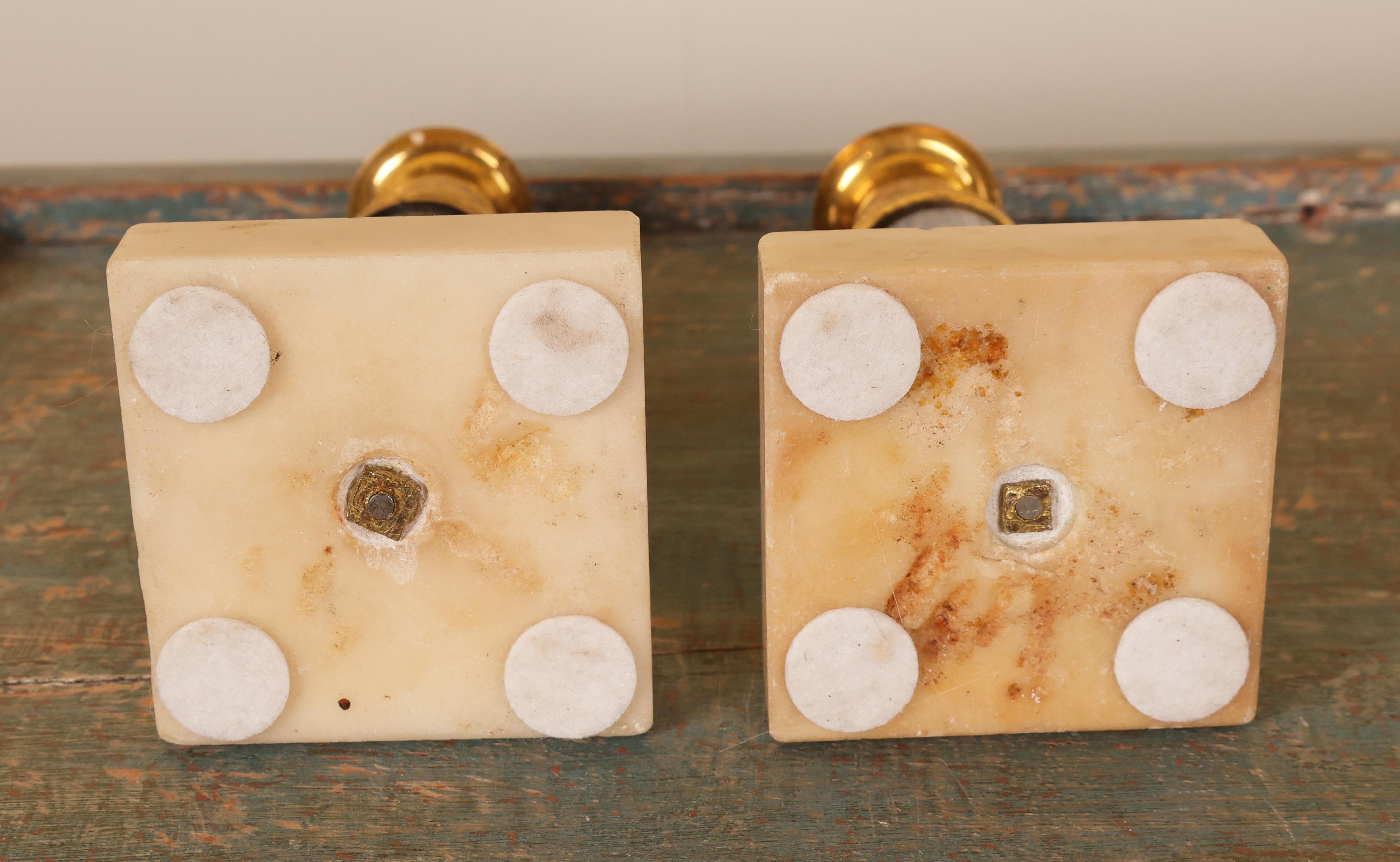 Pair of Late Gustavian Candlesticks For Sale 1