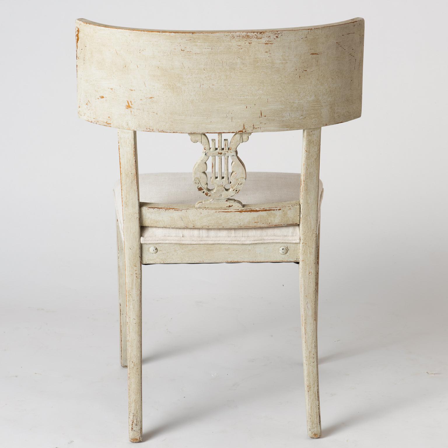 Pair of Late Gustavian Period Swedish Klismos Chairs, circa 1815 For Sale 6