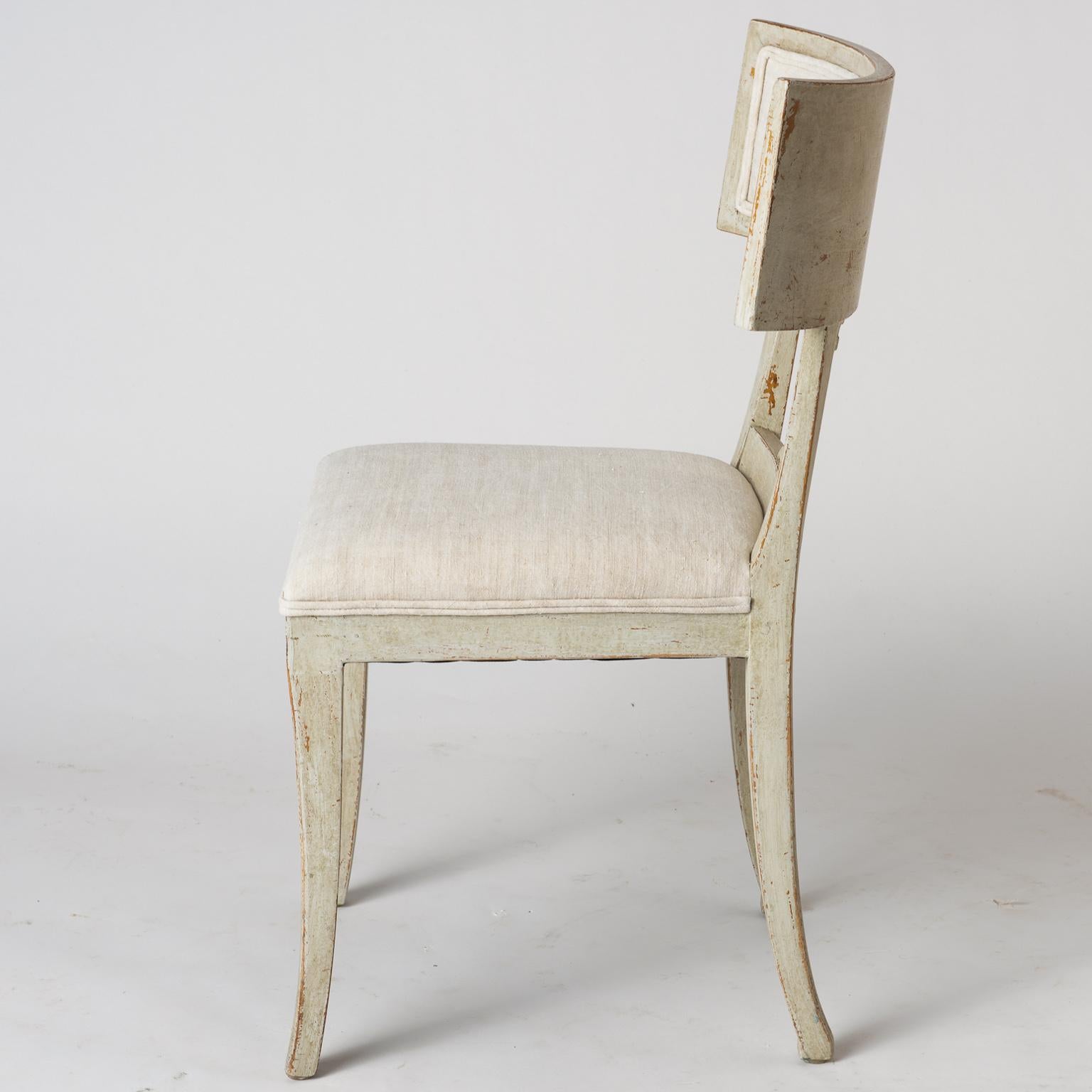 Pair of Late Gustavian Period Swedish Klismos Chairs, circa 1815 For Sale 4