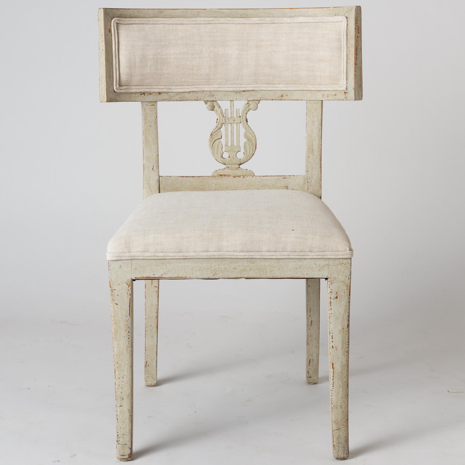 Pair of Late Gustavian Period Swedish Klismos Chairs, circa 1815 For Sale 5