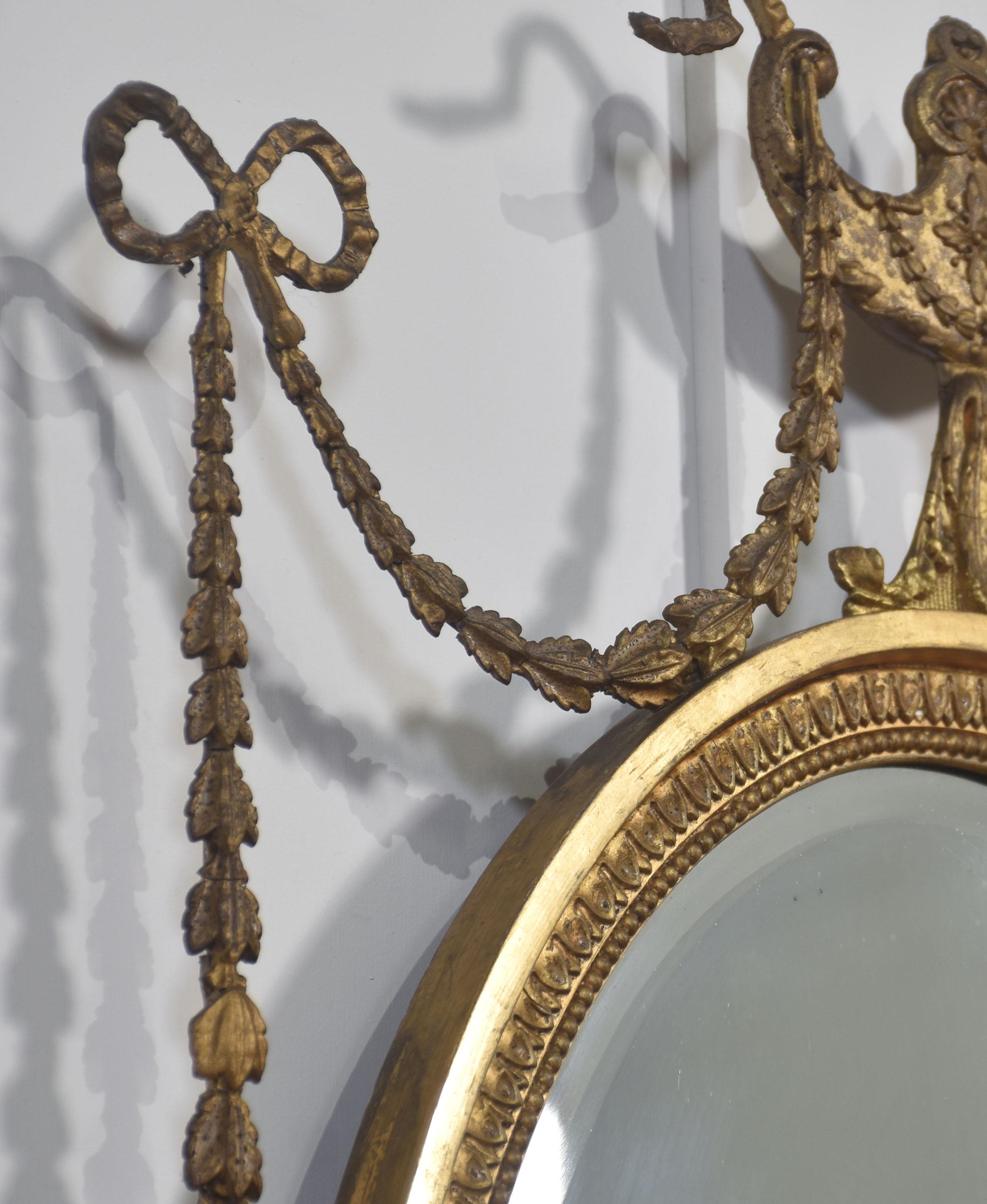 19th Century Pair of Late Regency Giltwood Wall Mirrors For Sale