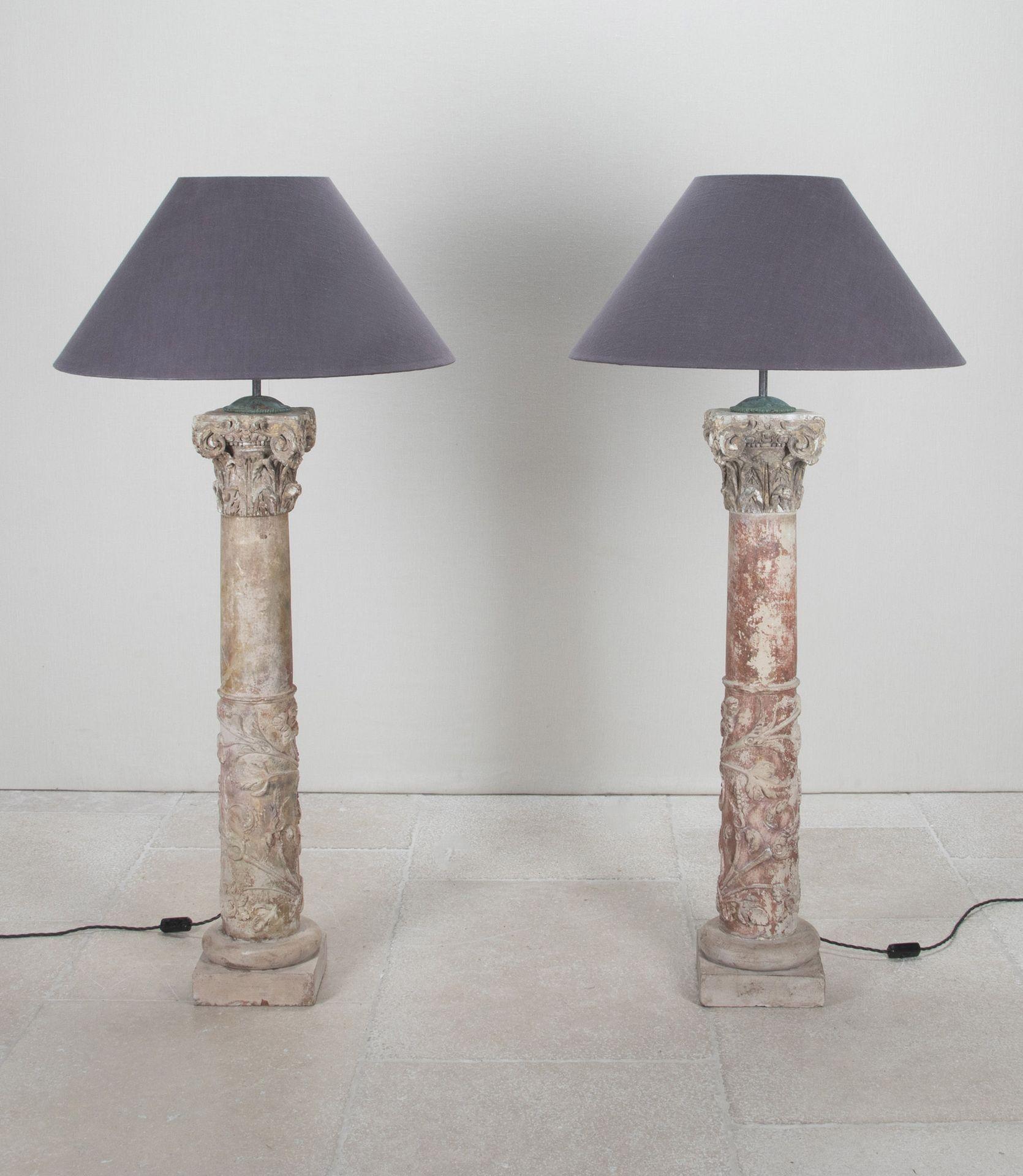 Pareja de lámparas de columna de época renacentista tardía Renacimiento en venta