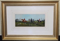 Pair of Late Victorian Fox Hunting Paintings