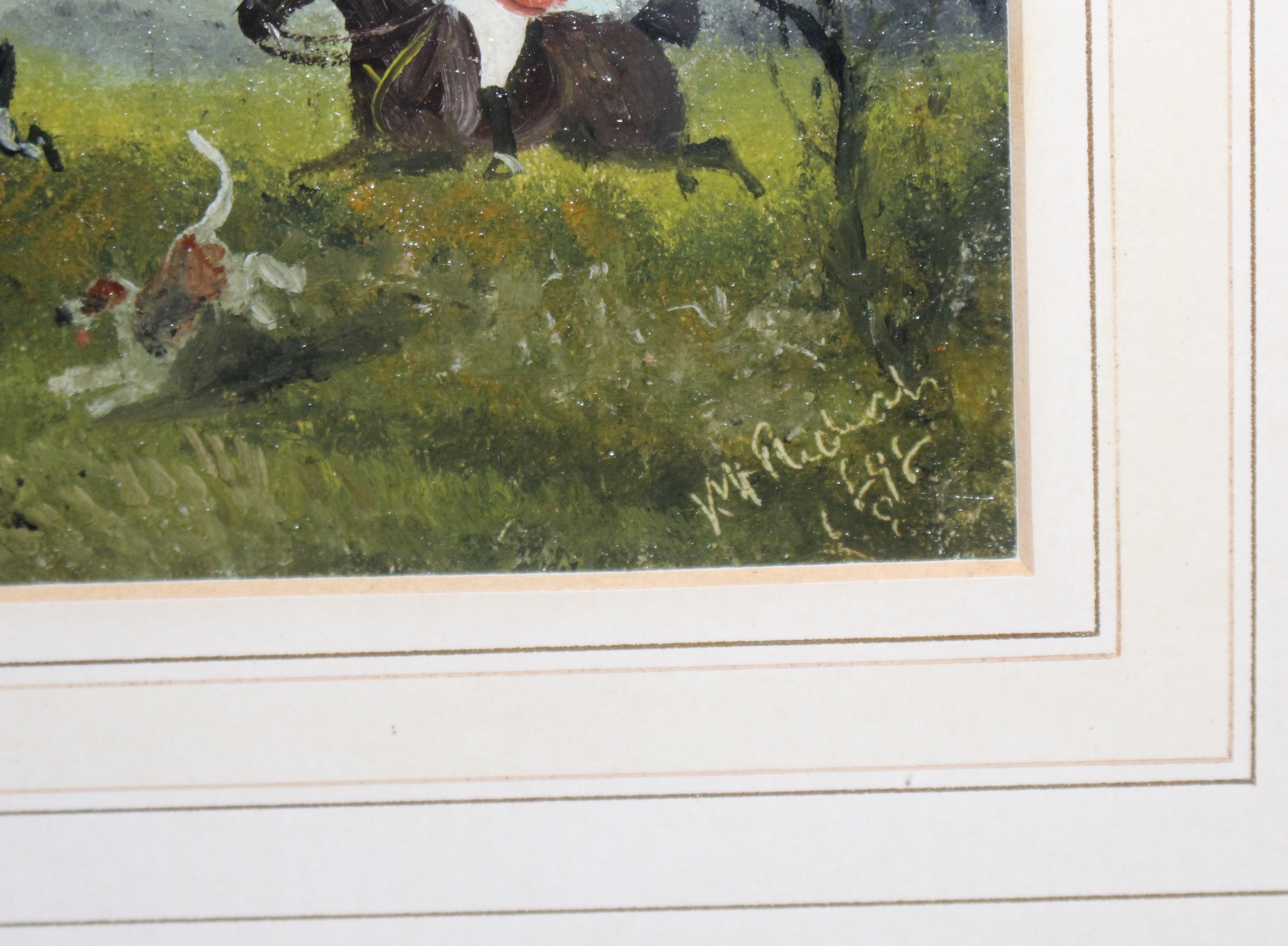 Pair of Late Victorian Fox Hunting Paintings For Sale 3