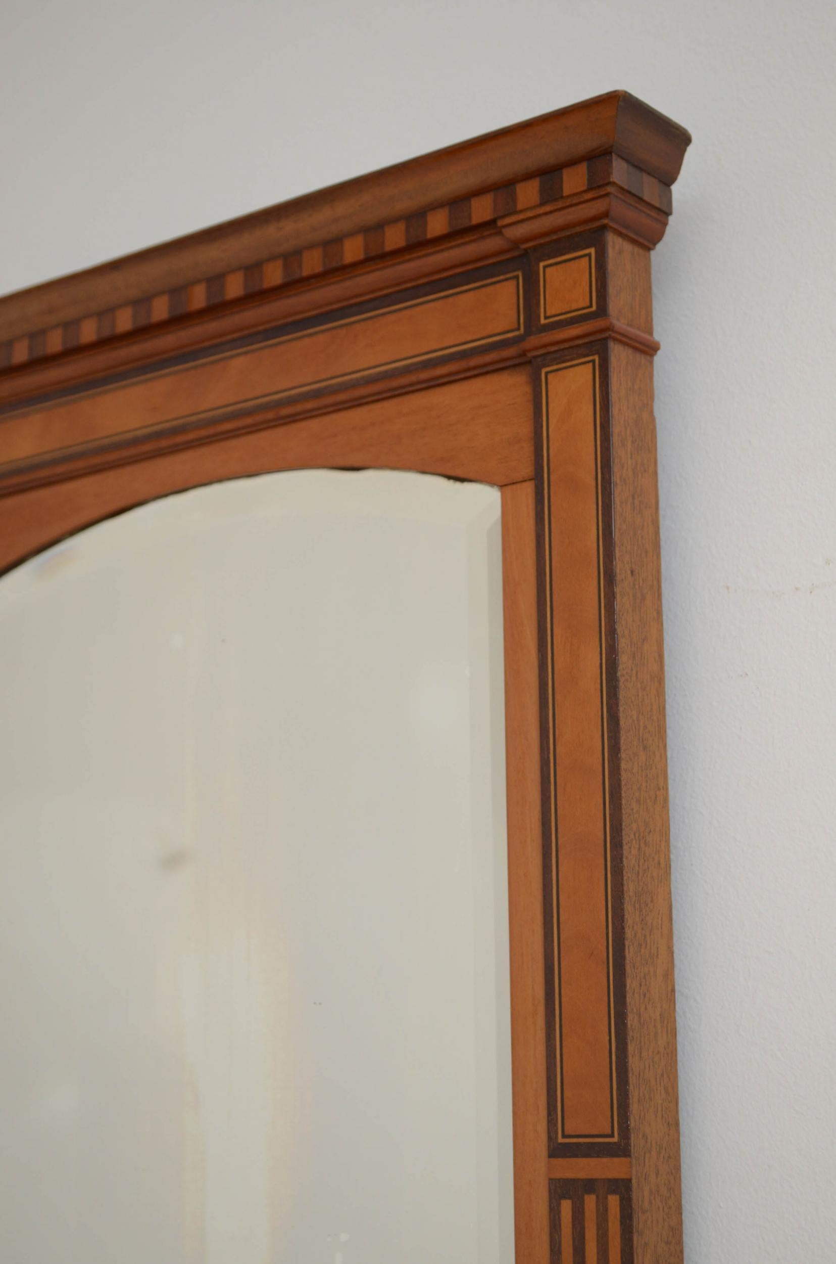 Pair of Late Victorian Wall Mirrors in Satinwood 8