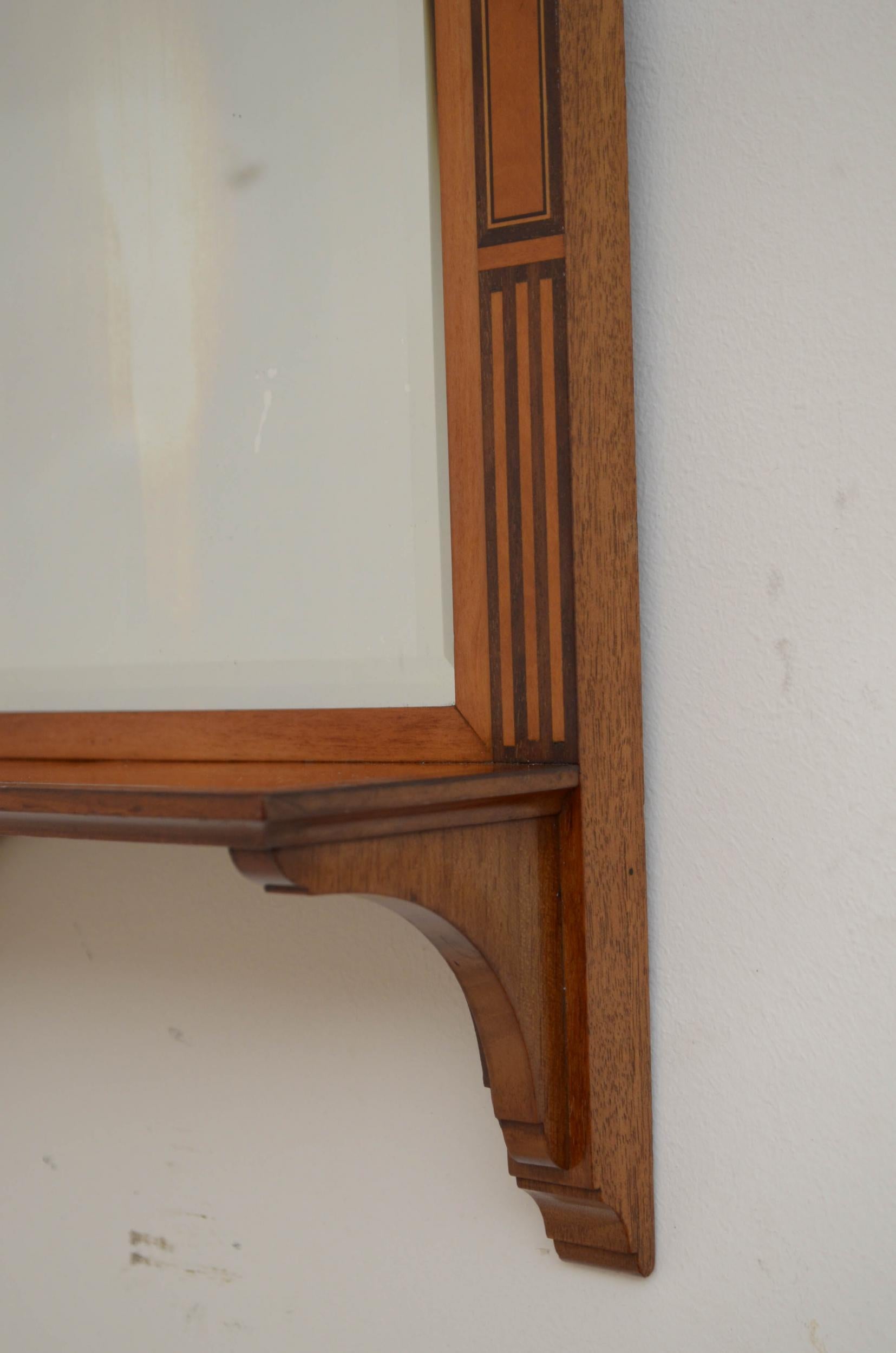 Pair of Late Victorian Wall Mirrors in Satinwood 9