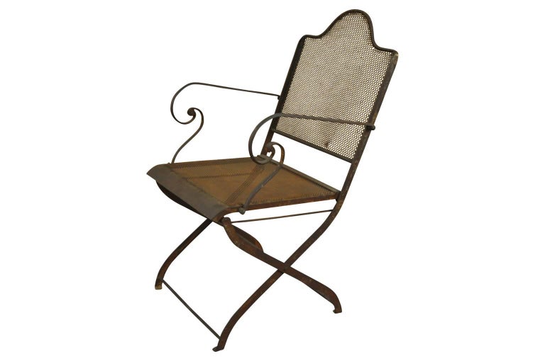 Pair of Later 19th Century Spanish Garden Chairs at 1stDibs