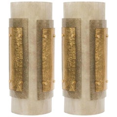 Pair of Laterali Wall Sconce in Murano Glass 'US Specification'