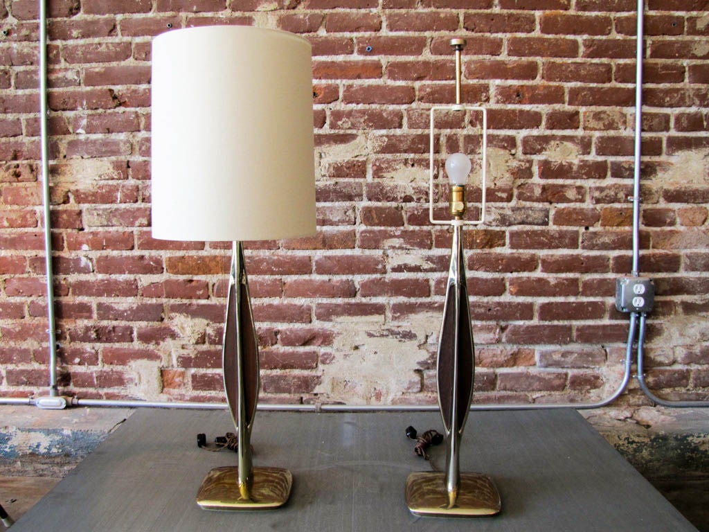 American Pair of Laurel Table Lamps, 1960 For Sale