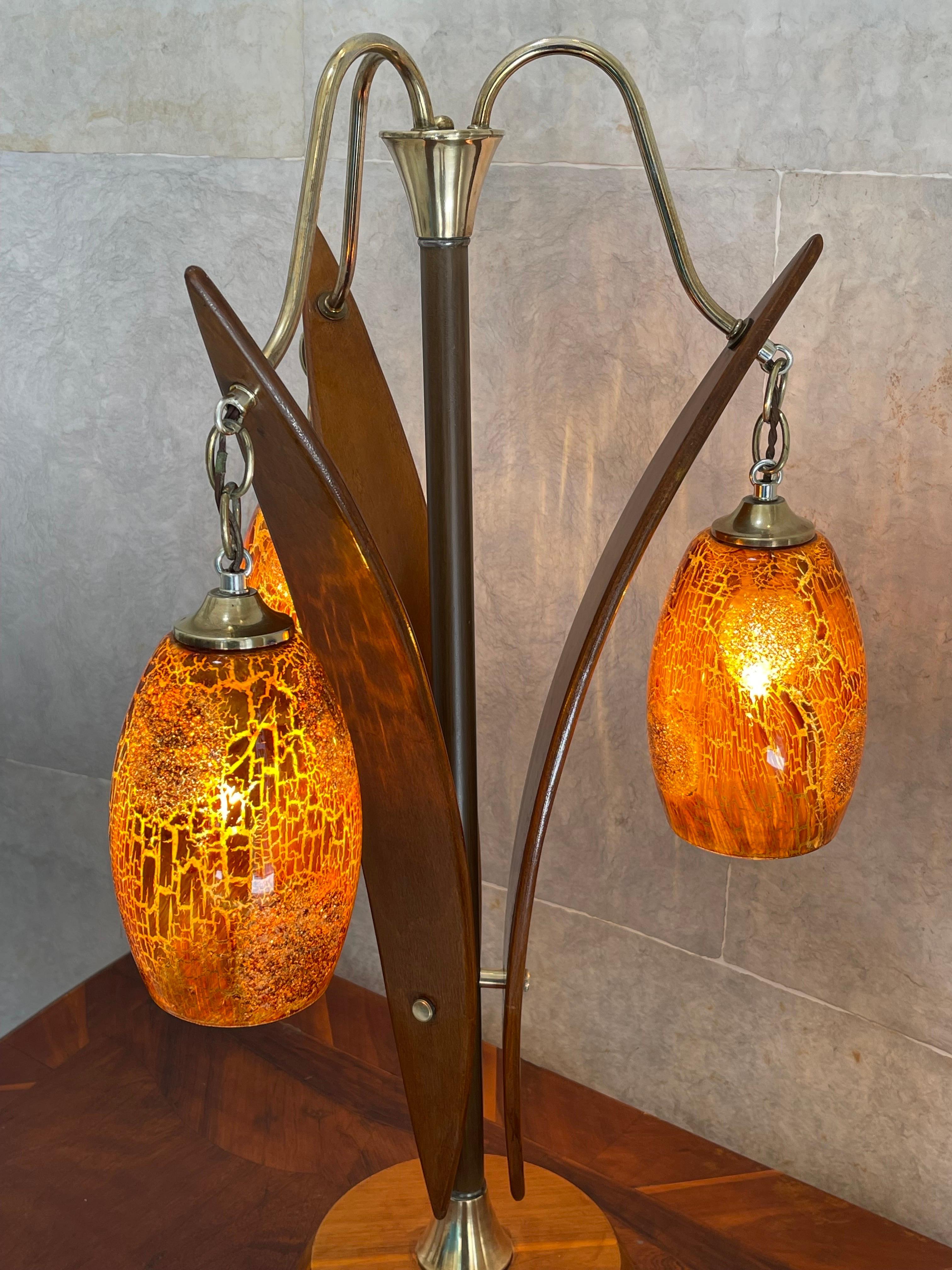 Mid-Century Modern Pair of Danish Table Lamps