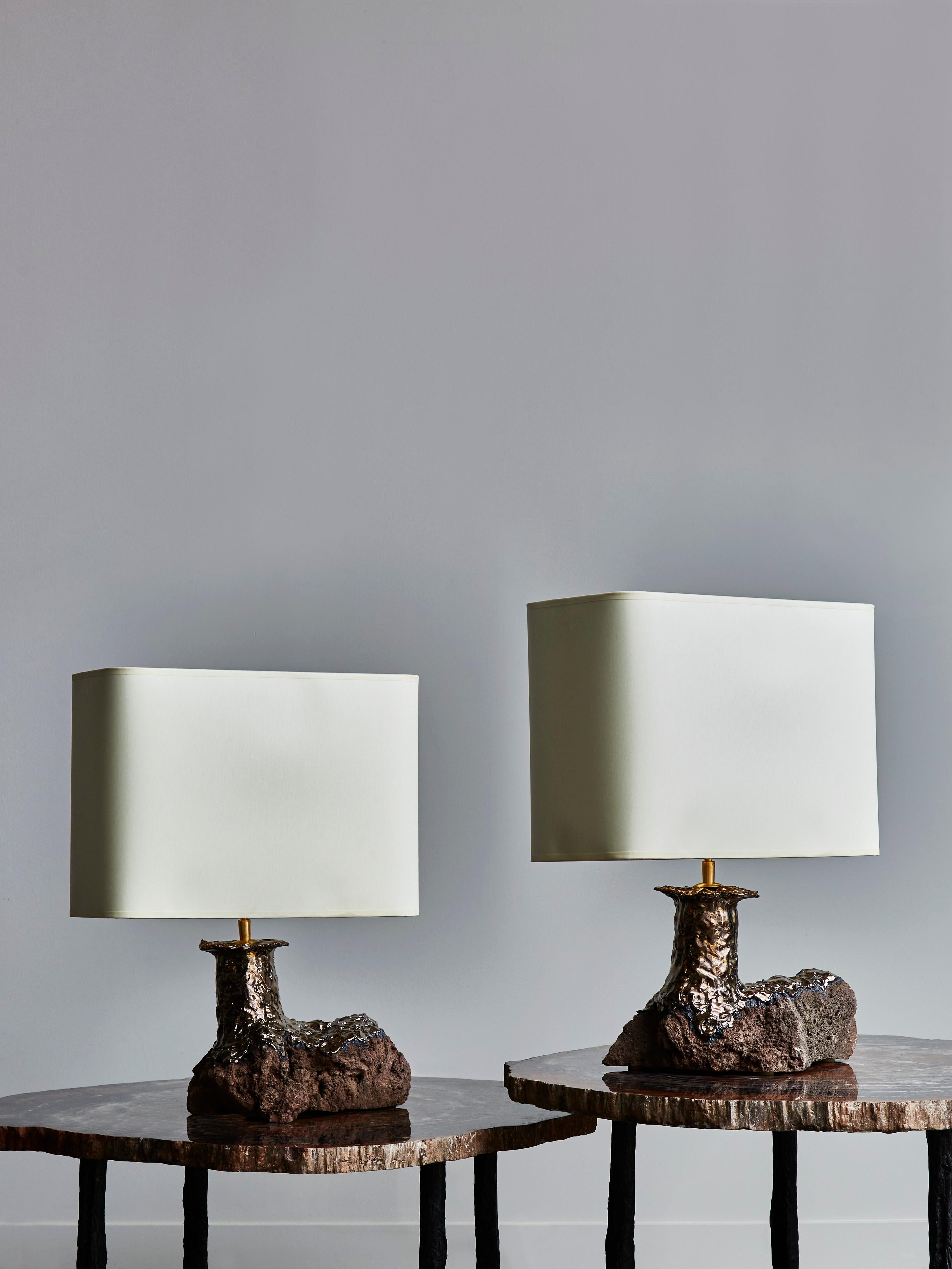 ceramic stone table lamp