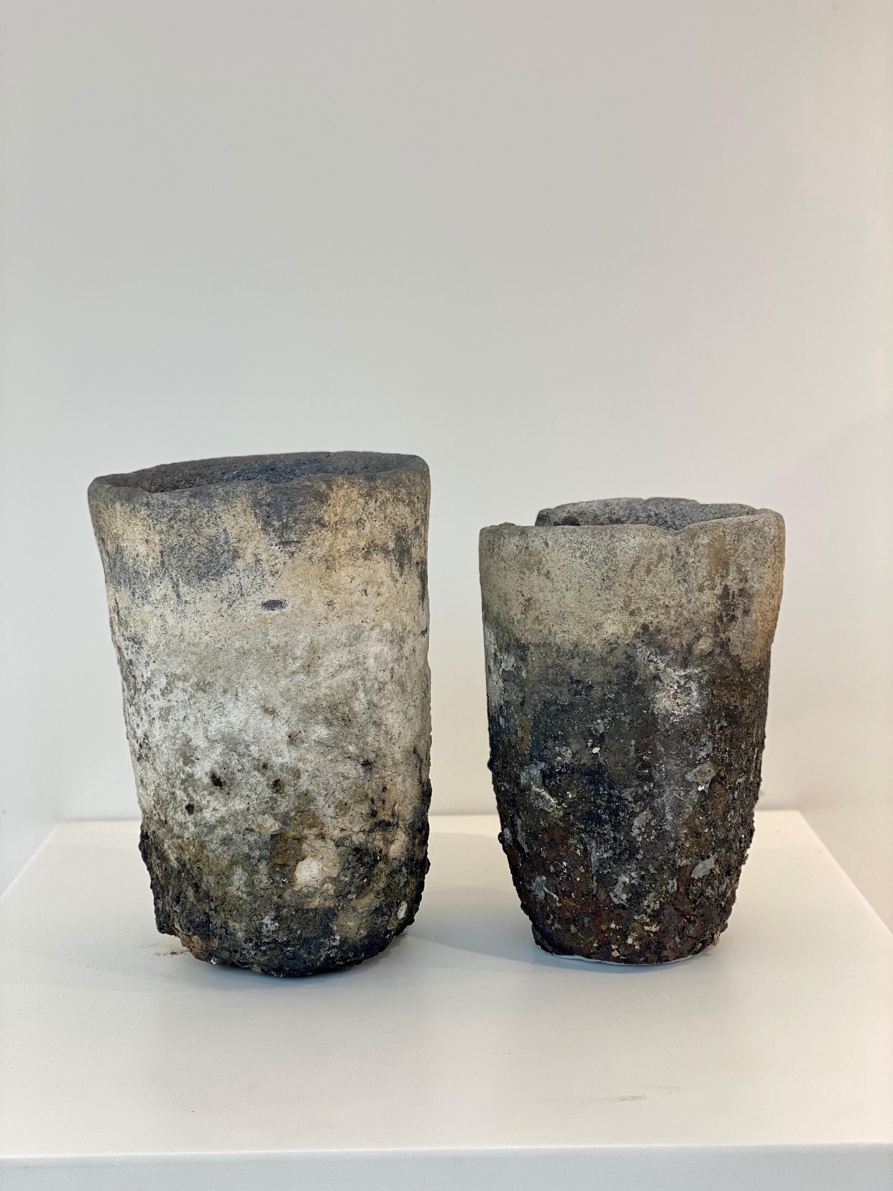 Pair of Lavastone Foundry Crucibles 3