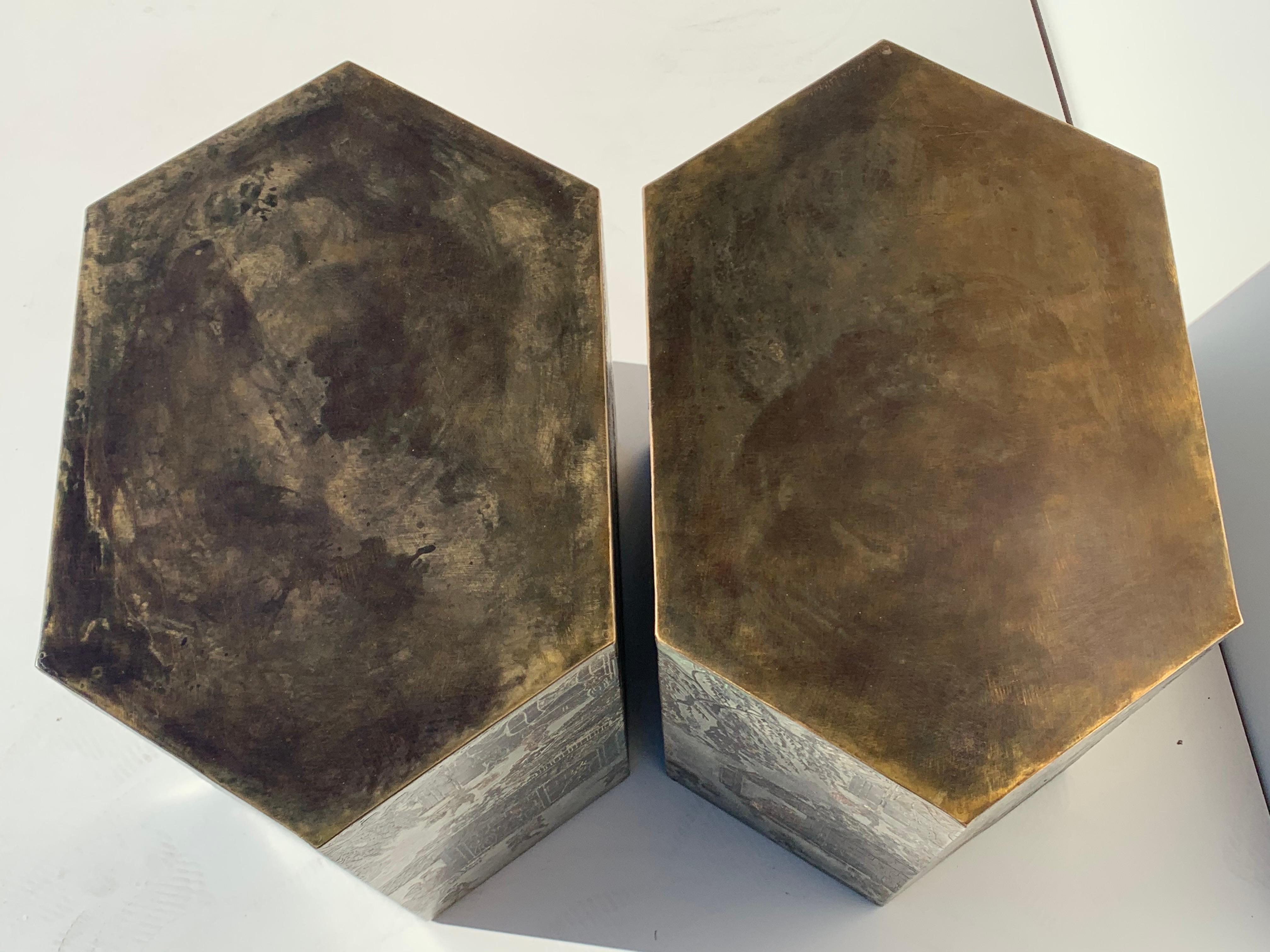 Pair of LaVerne Chan End Tables 5