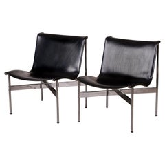 Pair of Laverne "New York" Leather Lounge Chairs