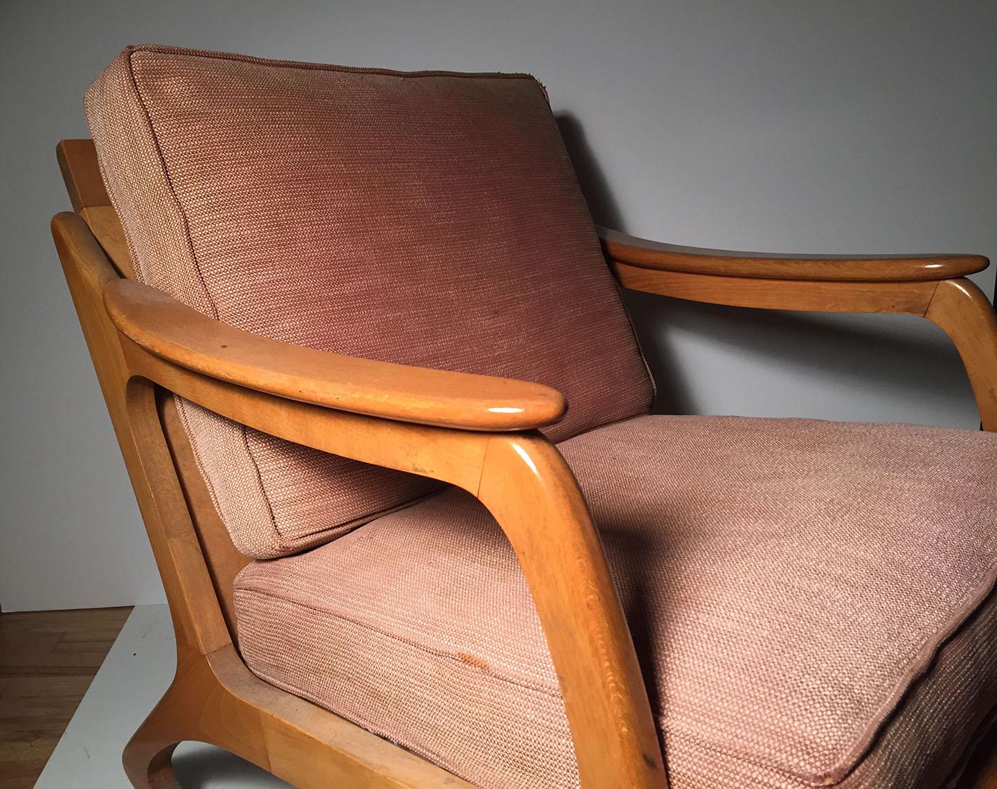 Wood Pair of Lawrence Peabody Rocking Chairs