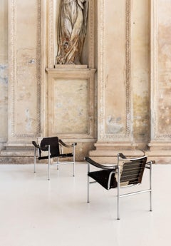 Paire de fauteuils Lc1 de Le Corbusier et Charlotte Perriand pour Cassina