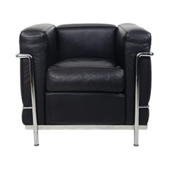 Pair of LC2 Easy Chairs by Le Corbusier and Charlotte Perriand for Cassina