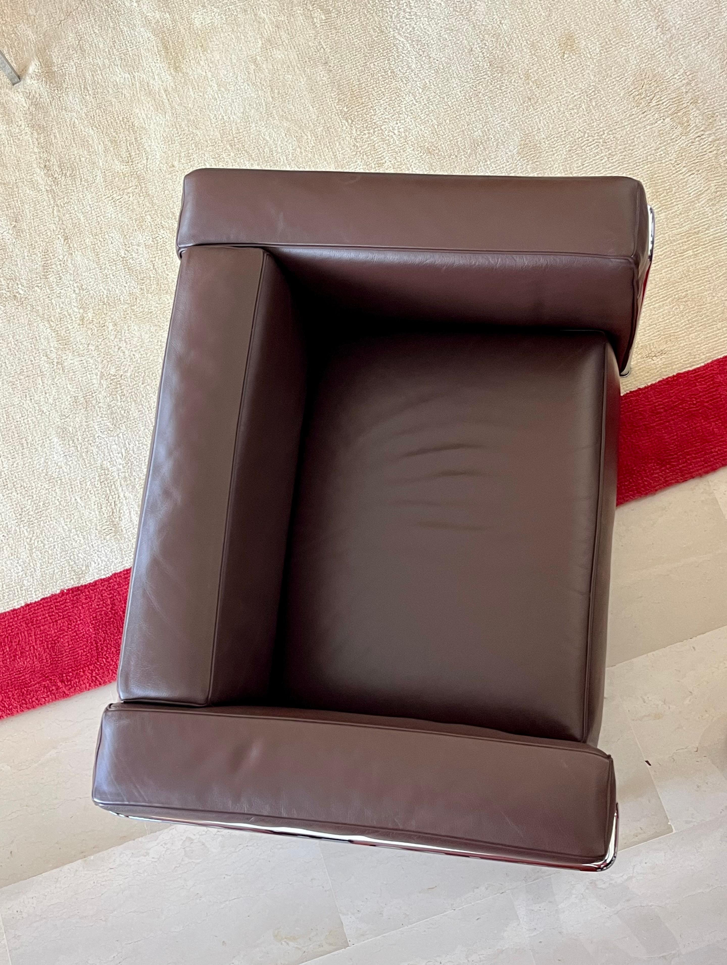 Paire de  Fauteuils LC3, Le Corbusier, Jeanneret & Perriand pour Cassina, années 1990 en vente 5