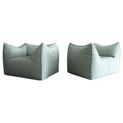 Pair of Le Bambole Lounge Armchairs B&B Italia by Mario Bellini