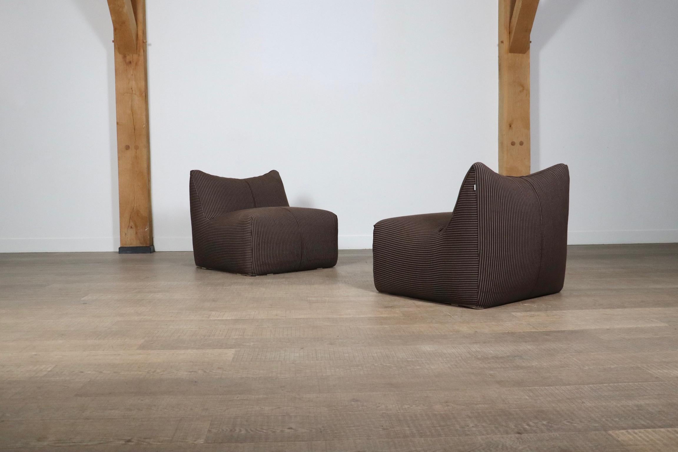 Pair Of Le Bambole Lounge Chairs By Mario Bellini For B&B Italia, 1970s 5
