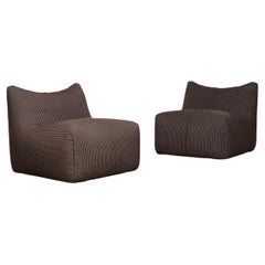 Pair Of Le Bambole Lounge Chairs By Mario Bellini For B&B Italia, 1970s