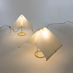 Pair of 'Le Falene' series table lamps by Piero De Martini for Arteluce, 1980s