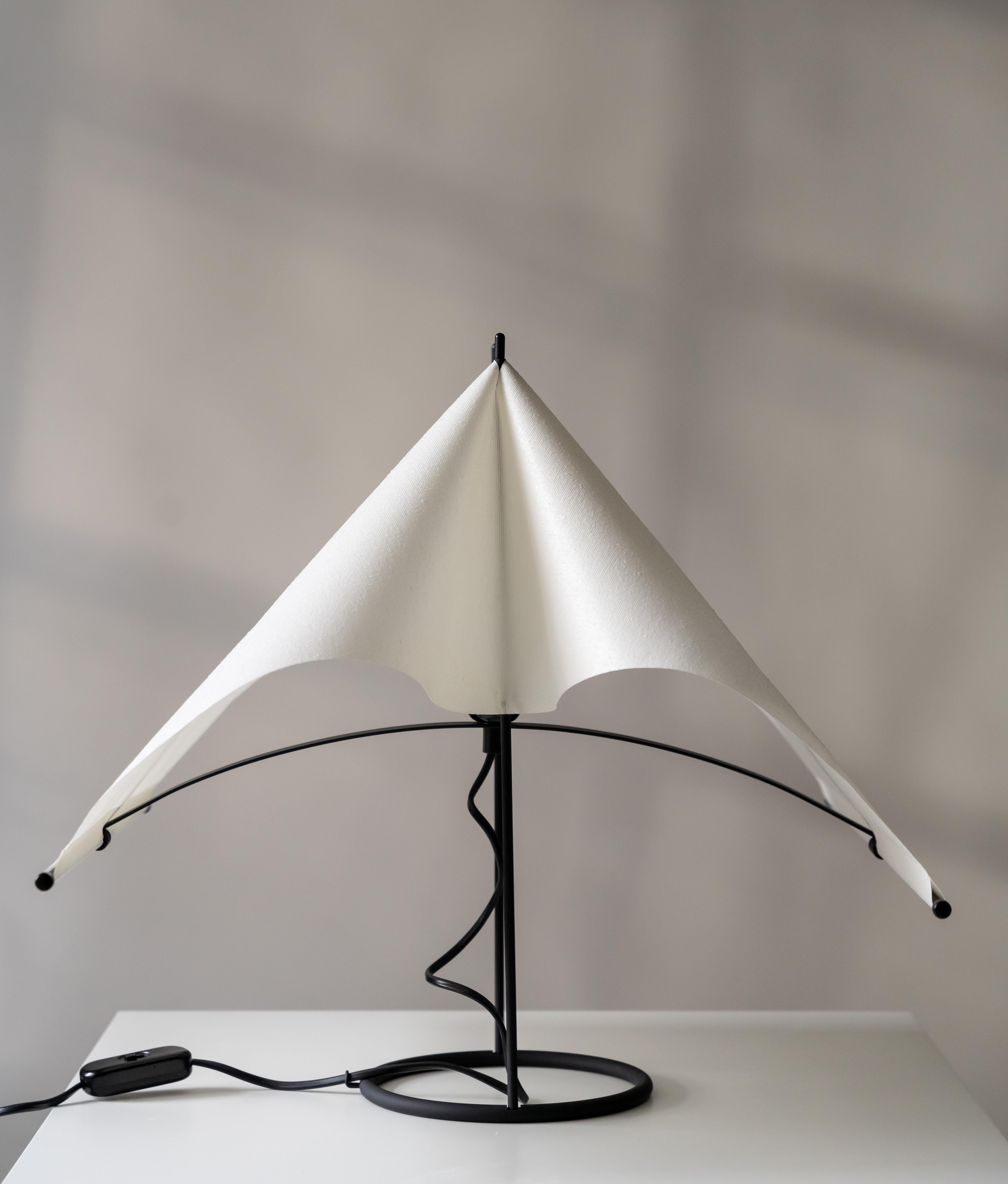 Italian Pair of Le Falene Table Lamps by Piero De Martini for Arteluce, 1980s - Italy