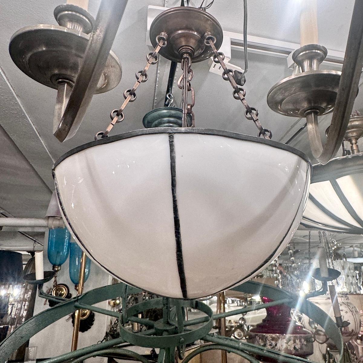 Coppia di lampade in vetro piombato, vendute singolarmente in vendita 4