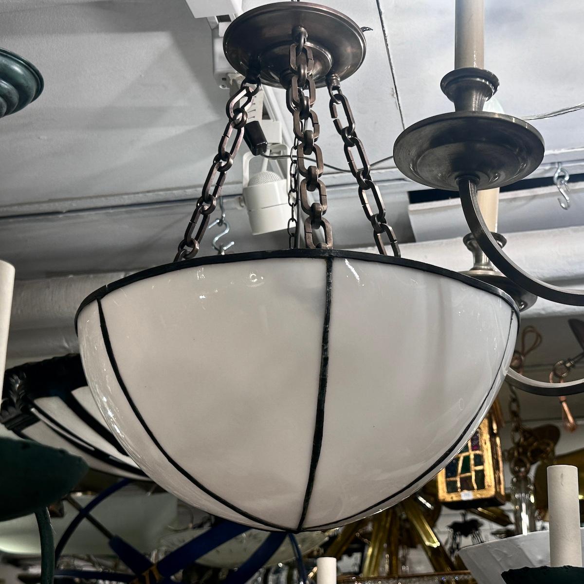 Coppia di lampade in vetro piombato, vendute singolarmente in vendita 5