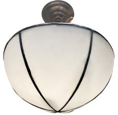 Paar Bleiglasleuchten, einzeln verkauft