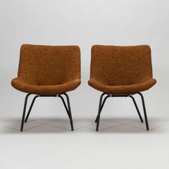 Carl Gustaf Hiort Af Ornäs Pair of Leaf Easychairs Chairs Finland