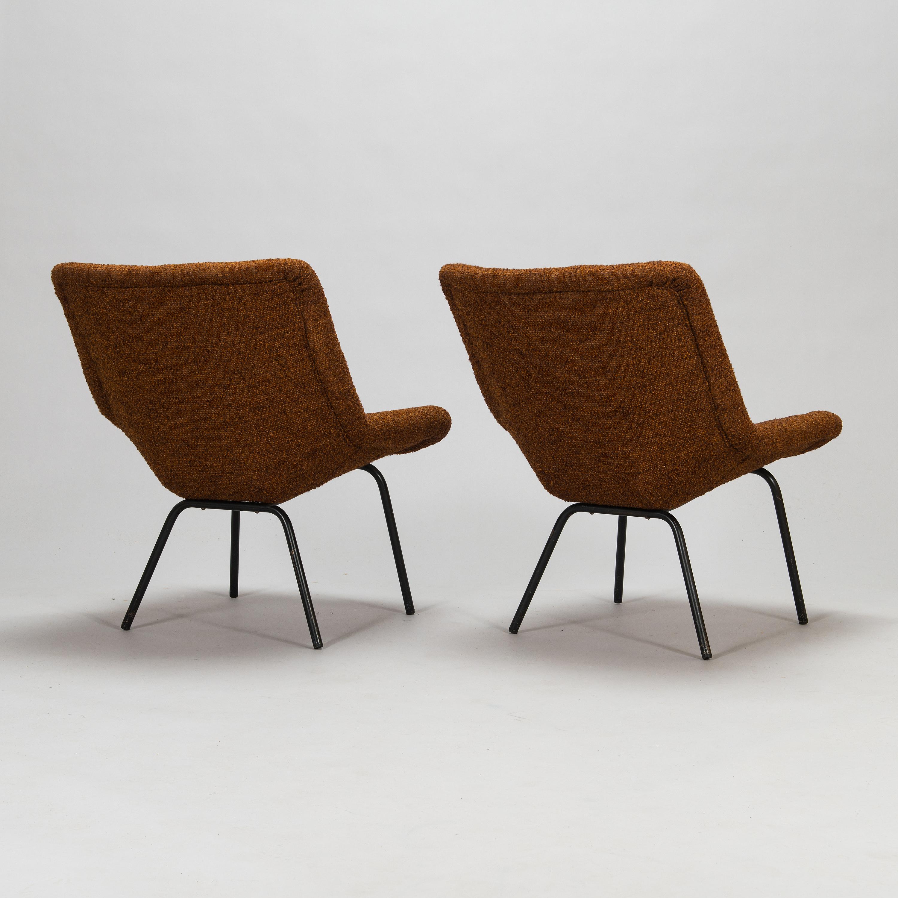 Finlandais Carl Gustaf Hiort Af Ornäs Paire de fauteuils à feuilles Chairs Finlande en vente